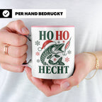 Hecht Tasse Ho Ho Hecht - Lustiges Geschenk für Angler Raubf – Rosa [farbe:rosa]