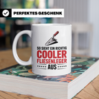 Fliesenleger Tasse - So sieht ein cooler Fliesenleger aus! G – Weiß [farbe:weiß]