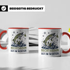 Hecht Tasse Hechtsaison ist im Winter - Geschenk für Hechtan – Rot [farbe:rot]