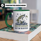 Hecht Tasse Hechtsaison ist im Winter - Geschenk für Hechtan – Grün [farbe:grün]