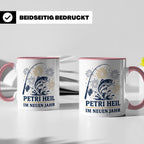 Angler Tasse Petri Heil im neuen Jahr - Geschenk für Angler  – Rosa [farbe:rosa]