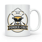 Fondue Tasse Fondue-Chef - Lustiges Geschenk für Gastgeber P – Weiß [farbe:weiß]