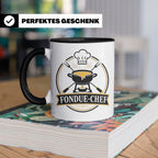 Fondue Tasse Fondue-Chef - Lustiges Geschenk für Gastgeber P – Schwarz [farbe:schwarz]
