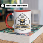 Fondue Tasse Fondue-Chef - Lustiges Geschenk für Gastgeber P – Rot [farbe:rot]