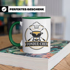 Fondue Tasse Fondue-Chef - Lustiges Geschenk für Gastgeber P – Grün [farbe:grün]