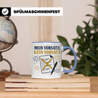 Silvester Tasse Mein Vorsatz kein Vorsatz - Lustiges Neujahr – Blau [farbe:blau]