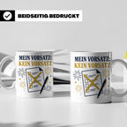 Silvester Tasse Mein Vorsatz kein Vorsatz - Lustiges Neujahr – Weiß [farbe:weiß]
