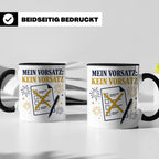 Silvester Tasse Mein Vorsatz kein Vorsatz - Lustiges Neujahr – Schwarz [farbe:schwarz]