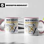Silvester Tasse Mein Vorsatz kein Vorsatz - Lustiges Neujahr – Rosa [farbe:rosa]