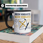 Silvester Tasse Mein Vorsatz kein Vorsatz - Lustiges Neujahr – Schwarz [farbe:schwarz]