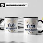 Silvester Tasse Team Wunderkerze - Geschenk für Familie Freu – Schwarz [farbe:schwarz]