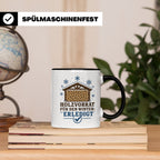 Brennholz Tasse Holzvorrat für den Winter erledigt - Geschen – Schwarz [farbe:schwarz]