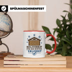 Brennholz Tasse Holzvorrat für den Winter erledigt - Geschen – Rot [farbe:rot]