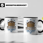 Brennholz Tasse Holzvorrat für den Winter erledigt - Geschen – Schwarz [farbe:schwarz]