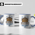 Brennholz Tasse Holzvorrat für den Winter erledigt - Geschen – Blau [farbe:blau]