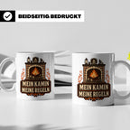 Kamin Tasse Mein Kamin meine Regeln - Lustiges Geschenk für  – Weiß [farbe:weiß]