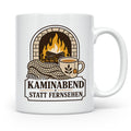 Kamin Tasse Kaminabend statt Fernsehen - Gemütliches Geschen – Weiß [farbe:weiß]