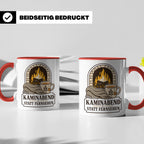 Kamin Tasse Kaminabend statt Fernsehen - Gemütliches Geschen – Rot [farbe:rot]