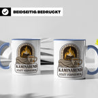 Kamin Tasse Kaminabend statt Fernsehen - Gemütliches Geschen – Blau [farbe:blau]