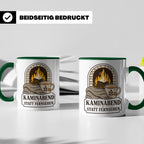 Kamin Tasse Kaminabend statt Fernsehen - Gemütliches Geschen – Grün [farbe:grün]