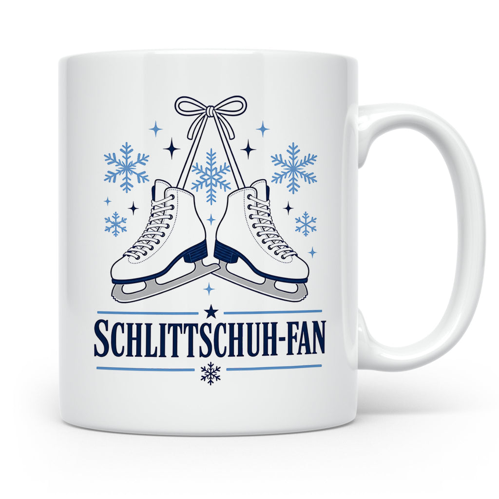 Schlittschuh Tasse Schlittschuh-Fan - Geschenk für Eisläufer – Weiß [farbe:weiß]