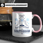 Schlittschuh Tasse Schlittschuh-Fan - Geschenk für Eisläufer – Rosa [farbe:rosa]