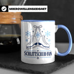 Schlittschuh Tasse Schlittschuh-Fan - Geschenk für Eisläufer – Blau [farbe:blau]