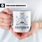 Schlittschuh Tasse Schlittschuh-Fan - Geschenk für Eisläufer – Blau [farbe:blau]