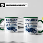 Eisbaden Tasse Eisbaden ist meine Therapie - Geschenk für Ei – Grün [farbe:grün]