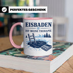 Eisbaden Tasse Eisbaden ist meine Therapie - Geschenk für Ei – Rosa [farbe:rosa]