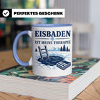 Eisbaden Tasse Eisbaden ist meine Therapie - Geschenk für Ei – Blau [farbe:blau]