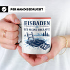 Eisbaden Tasse Eisbaden ist meine Therapie - Geschenk für Ei – Rot [farbe:rot]