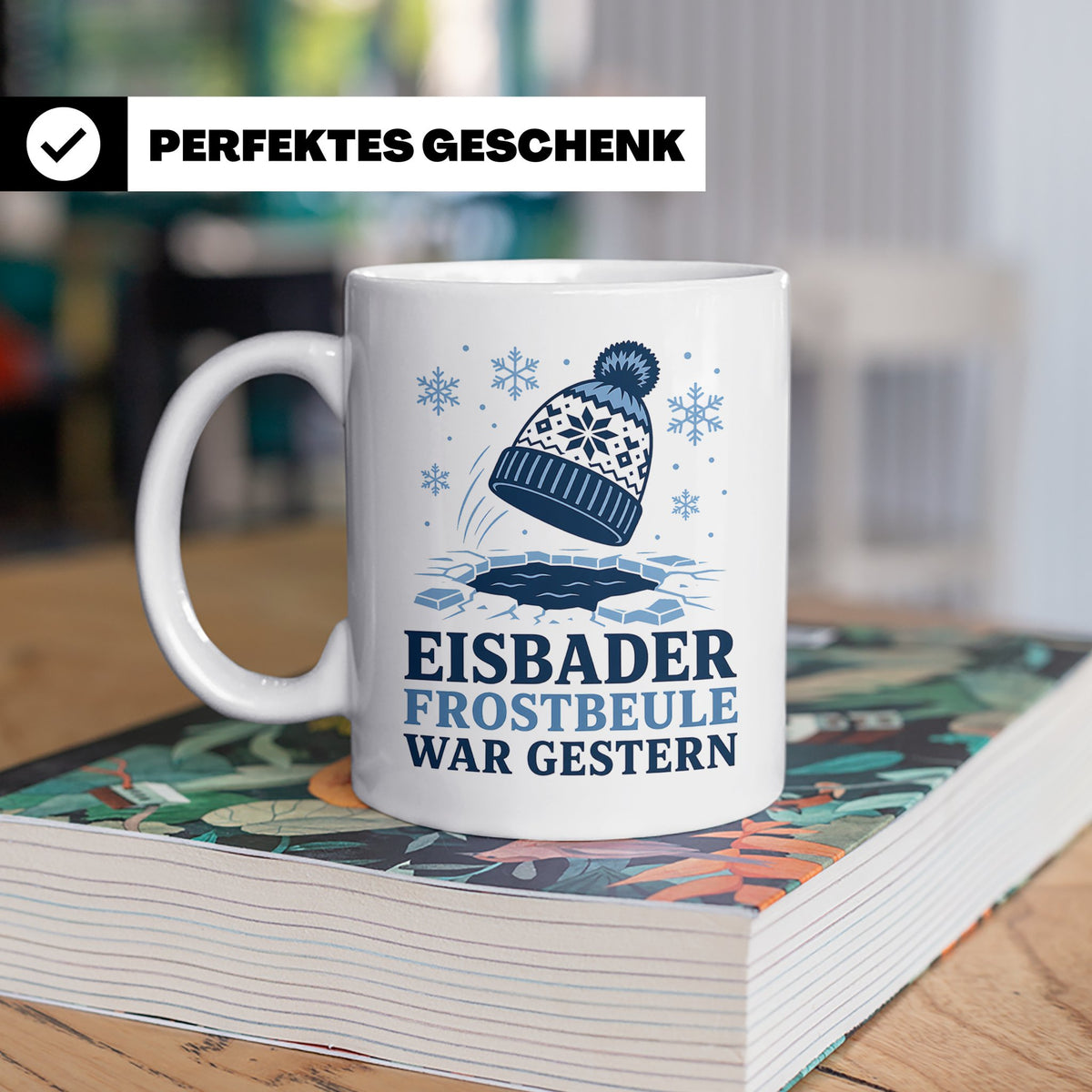 Eisbader Tasse Frostbeule war gestern - Geschenk für Eisbade – Weiß [farbe:weiß]