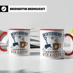 Winterdienst Tasse Ich schippe für Kaffee - Lustiges Geschen – Rot [farbe:rot]