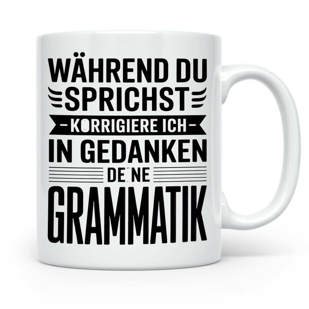 Lehrer Grammatik Tasse Klassenlehrer Geschenk Lehrer Kaffeet – Weiß [farbe:weiß]