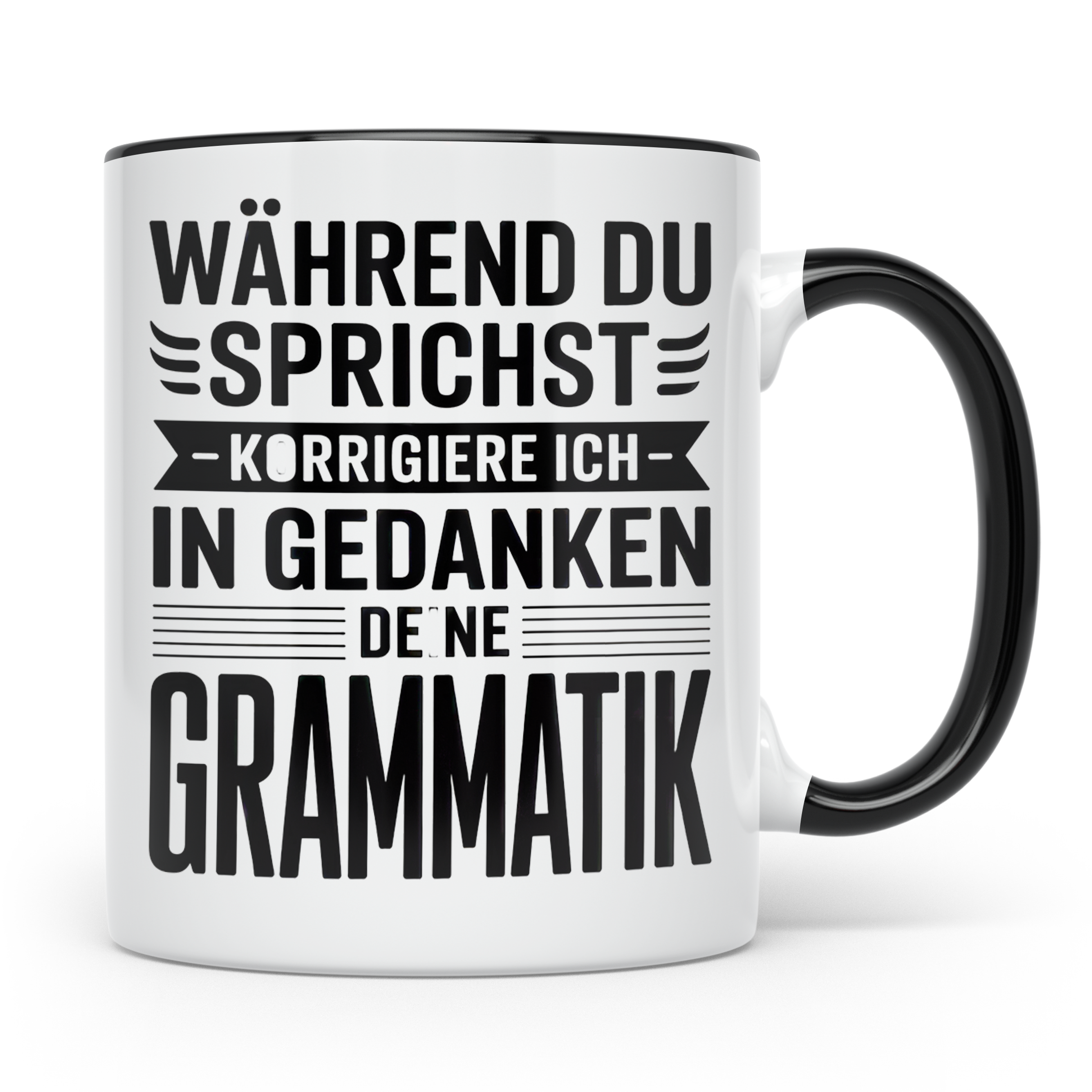 Lehrer Grammatik Tasse Klassenlehrer Geschenk Lehrer Kaffeet – Schwarz [farbe:schwarz]