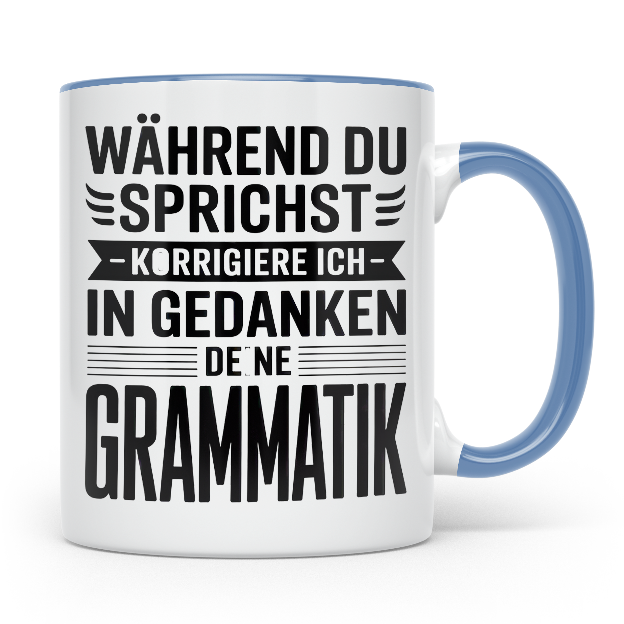 Lehrer Grammatik Tasse Klassenlehrer Geschenk Lehrer Kaffeet – Blau [farbe:blau]