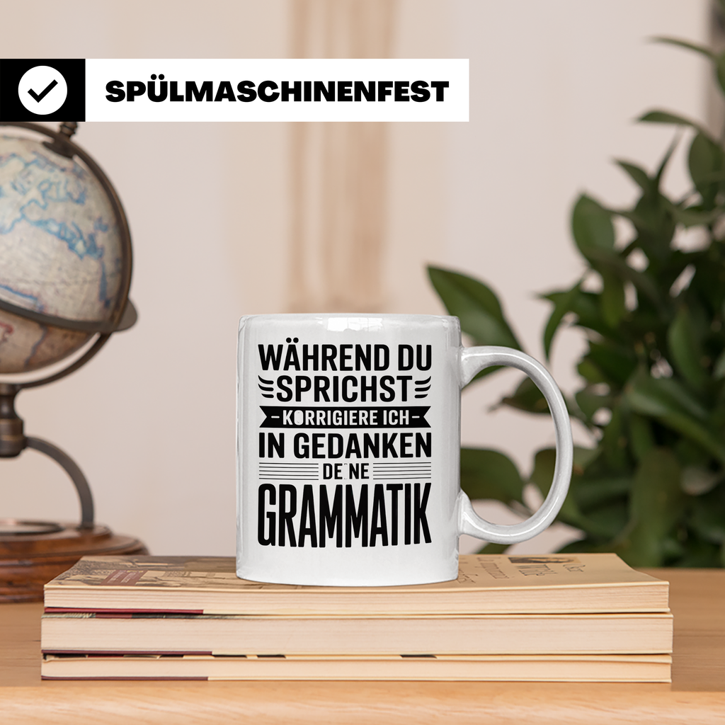 Lehrer Grammatik Tasse Klassenlehrer Geschenk Lehrer Kaffeet – Weiß [farbe:weiß]