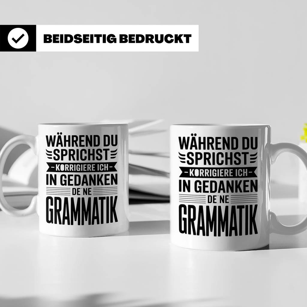 Lehrer Grammatik Tasse Klassenlehrer Geschenk Lehrer Kaffeet – Weiß [farbe:weiß]