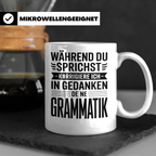 Lehrer Grammatik Tasse Klassenlehrer Geschenk Lehrer Kaffeet – Weiß [farbe:weiß]