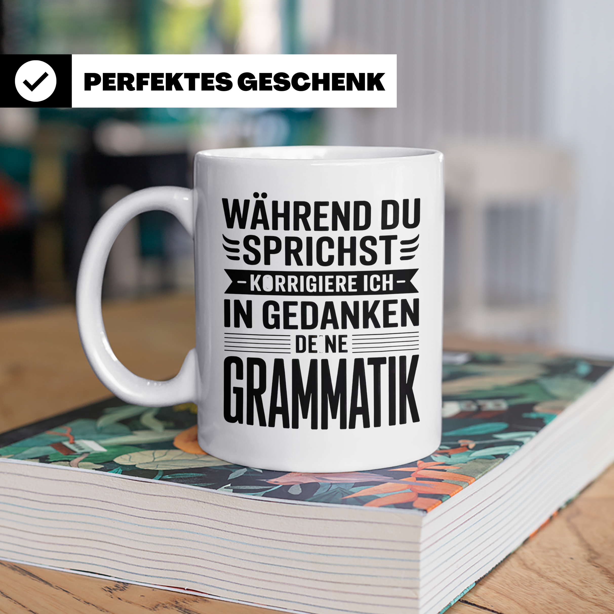 Lehrer Grammatik Tasse Klassenlehrer Geschenk Lehrer Kaffeet – Weiß [farbe:weiß]