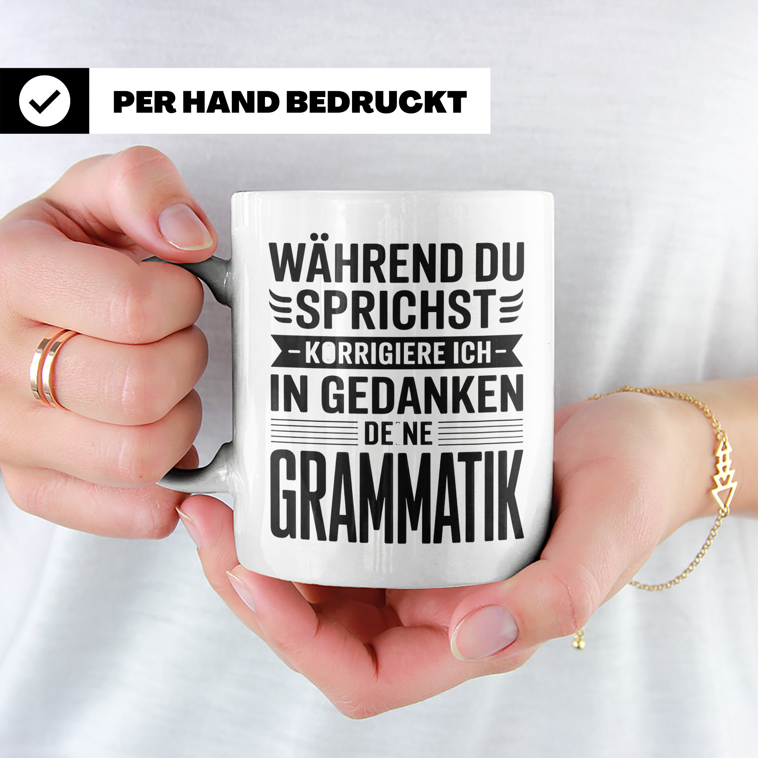 Lehrer Grammatik Tasse Klassenlehrer Geschenk Lehrer Kaffeet – Weiß [farbe:weiß]