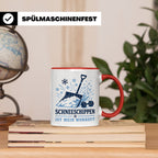 Schneeschippen Tasse ist mein Workout - Lustiges Geschenk fü – Rot [farbe:rot]