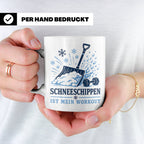 Schneeschippen Tasse ist mein Workout - Lustiges Geschenk fü – Weiß [farbe:weiß]