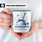 Schneeschippen Tasse ist mein Workout - Lustiges Geschenk fü – Grün [farbe:grün]