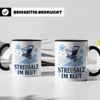 Winterdienst Tasse Streusalz im Blut - Lustiges Geschenk für – Schwarz [farbe:schwarz]