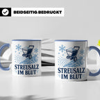 Winterdienst Tasse Streusalz im Blut - Lustiges Geschenk für – Blau [farbe:blau]