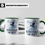 Winterdienst Tasse Streusalz im Blut - Lustiges Geschenk für – Grün [farbe:grün]