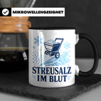 Winterdienst Tasse Streusalz im Blut - Lustiges Geschenk für – Schwarz [farbe:schwarz]