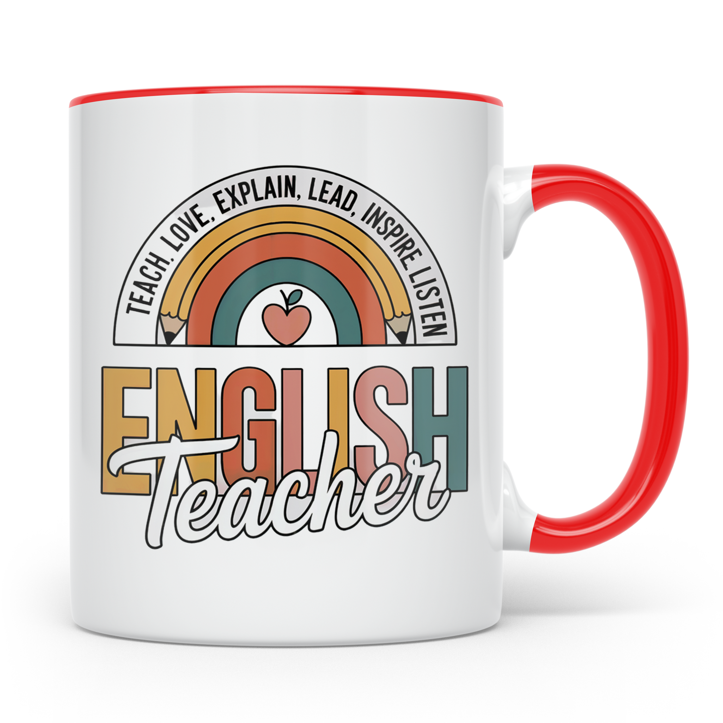 Englischlehrer Tasse Für beste Englisch Lehrerin & Englischl – Rot [farbe:rot]